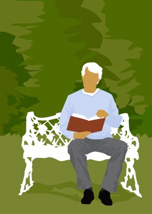 man reading